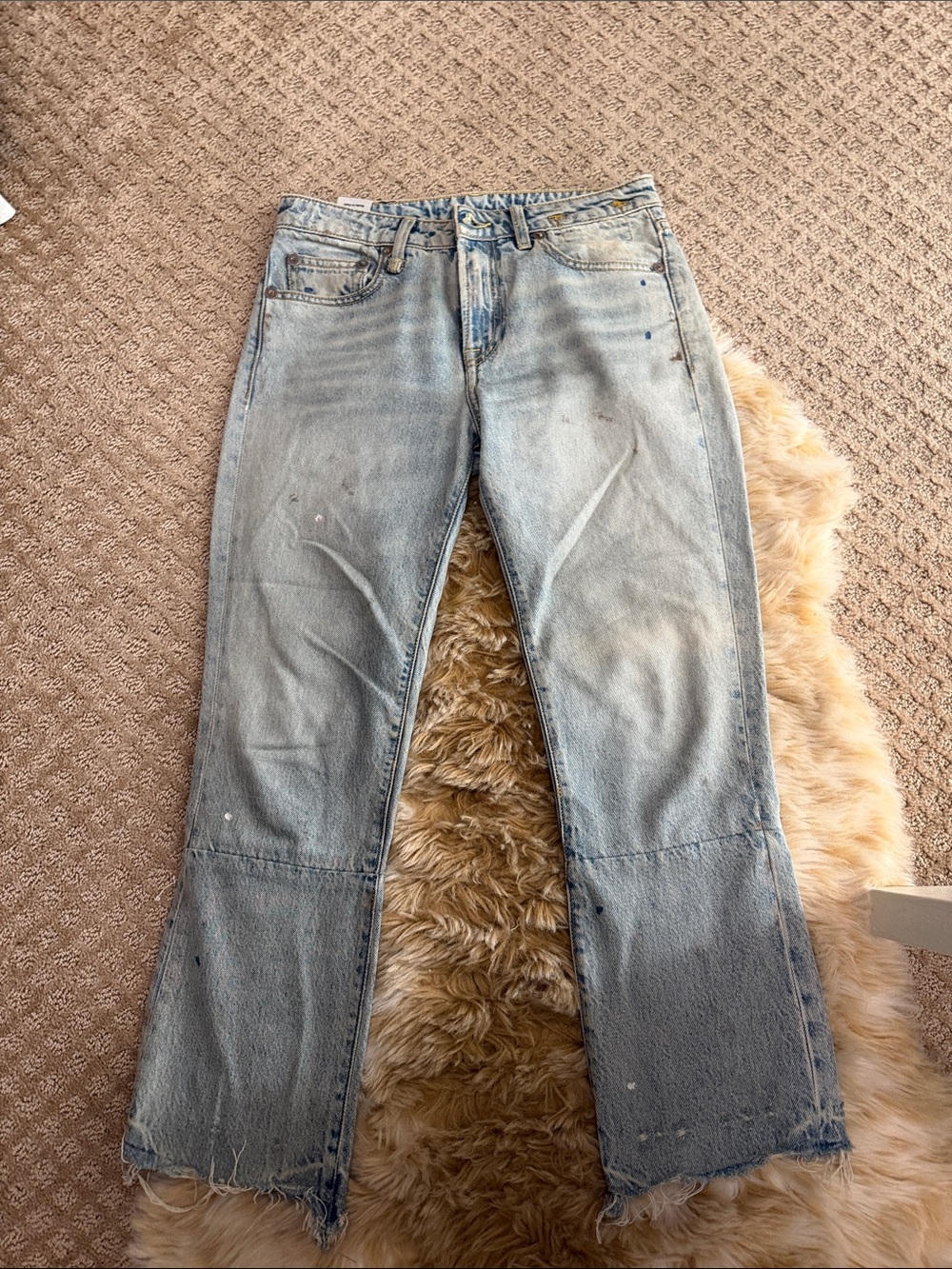 R13 Light distressed Jean